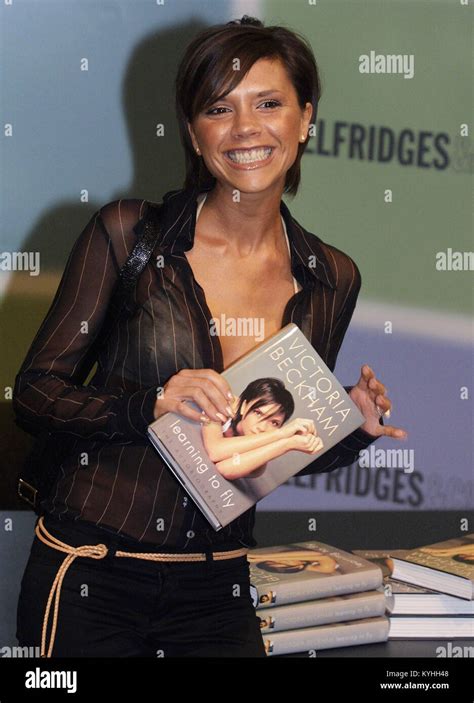 Victoria Beckham Signs Copies Of Her Book Learning To Fly At Selfridges In London England 17