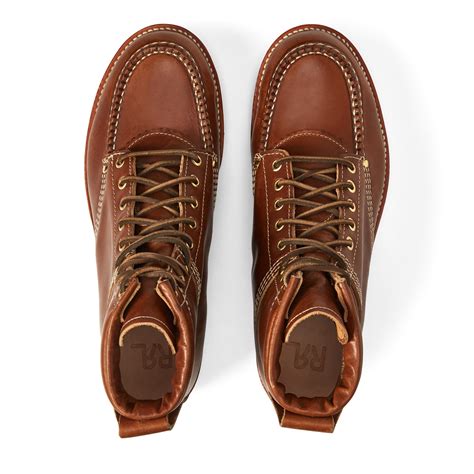 Ralph Lauren Brunel Leather Work Boot In Brown For Men Lyst