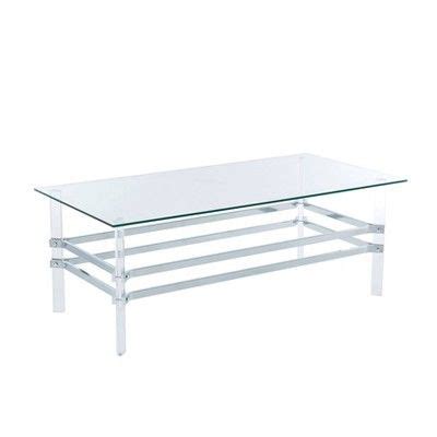 Kritzy Glass Top Coffee Table Chrome MiBasics In Coffee Table