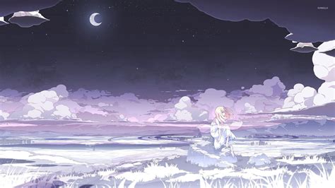 Girl And Moon Wallpapers - Wallpaper Cave
