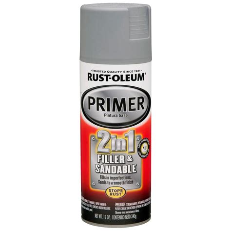 Rust Oleum Automotive 12 Oz 2 In 1 Filler And Sandable Primer Spray 6
