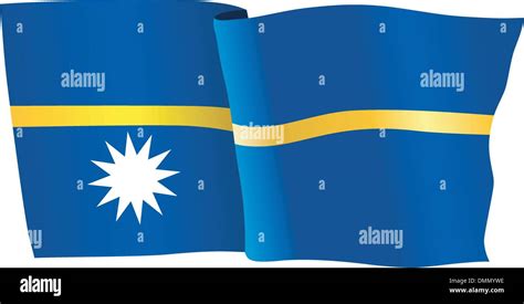Flag Of Nauru Stock Vector Image And Art Alamy