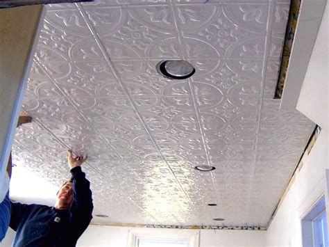How To Install A Tin Tile Ceiling How Tos Diy