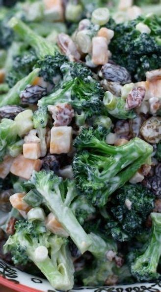 lightened up broccoli salad recipe healthy food habits healthy recipes side recipes