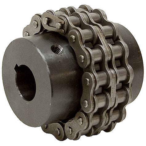 73 Hp Double Roller Chain Coupler 40p 16t Chain Couplers Shaft