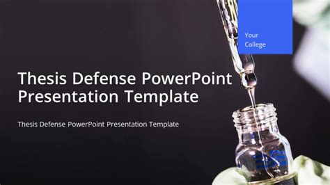 Thesis Defense Powerpoint Presentation Template Just Free Slides