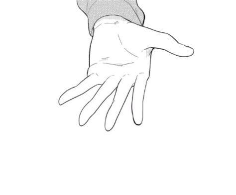 Anime Hands Reaching Out Drawings Sketch Coloring Page
