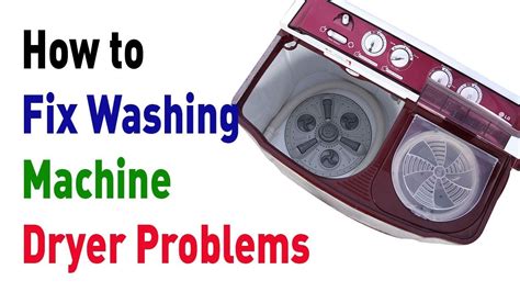 How To Fix Washing Machine Dryer Problems Youtube