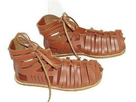 Roman Leather Brown Caligae Sandals Armour Medieval Etsy