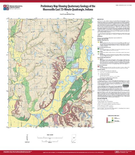 Quaternary Geologic Map Of Indiana 1989 Indiana Geological And Water Survey