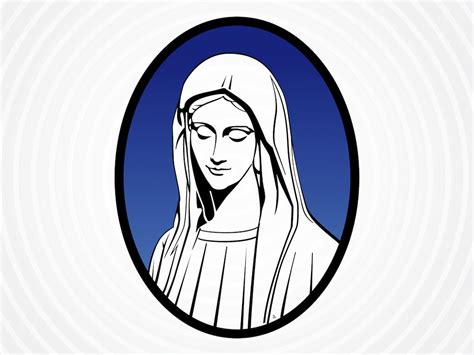 Saint Mary Vector Vector Art And Graphics