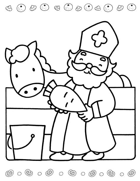 Kleurplaat Sinterklaas Peuters NDD69 AGBC