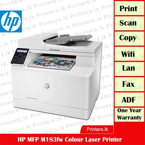 Hp Mfp M183fw Colour Laser Printer