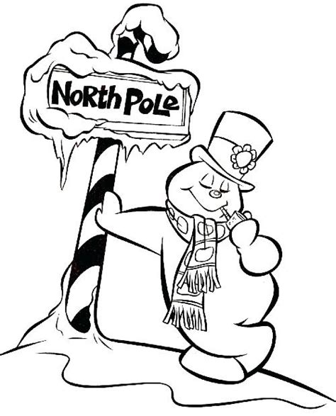 North Pole Coloring Pages At Free Printable