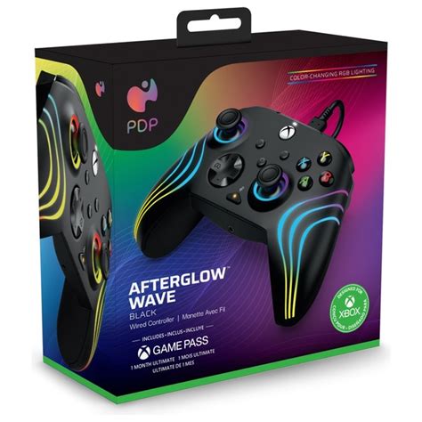 Pdp Gaming Xbox Afterglow Wave Wired Controller Black 1 Month