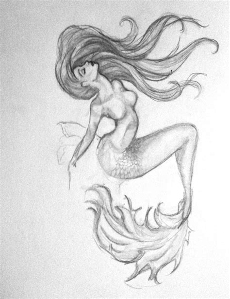 Fantasy Mermaid Drawing Picture Drawing Skill