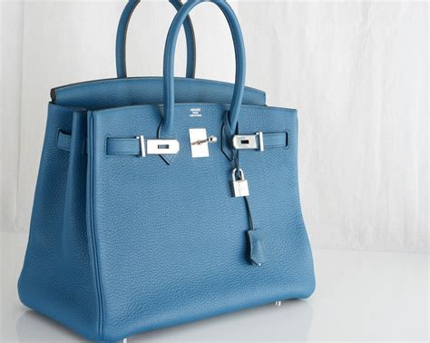 Hermes Blue Birkin Bag Handbags Hermes