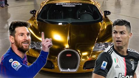 Luxury Car Collection Of Cristiano Ronaldo Vs Lionel Messi Bugatti Pagani Ferrari