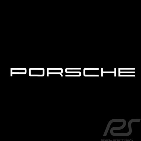 Porsche Letters Sticker Transfer White 153 X 1 Cm Selection Rs