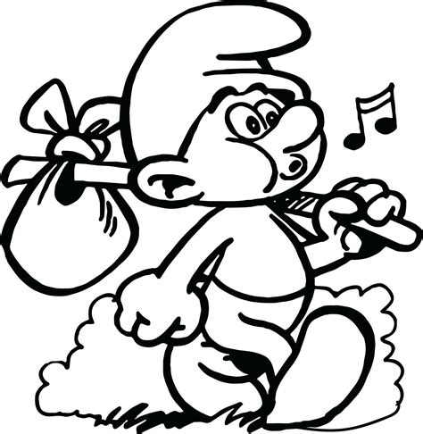 Free Smurf Coloring Pages At Free Printable