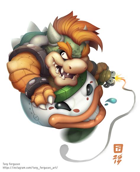 2d Oc Super Mario World Bowser Fan Art Rdigitalart