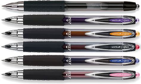 Uniball 207 Gel Promotional Pen Colors Image Uniball Pens Journal