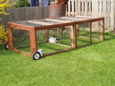 Outdoor Rabbit Hutch With Wheels Stuff Id Love To Build Outdoor
