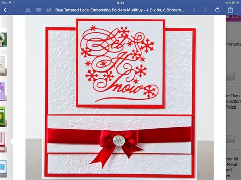 Tattered Lace Sample Christmas Cards Cards Handmade Card Craft