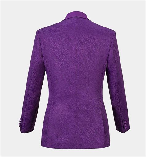Violet Tuxedo Suit Prom Suits 3 Piece Prom Suits Velvet Dinner Jacket