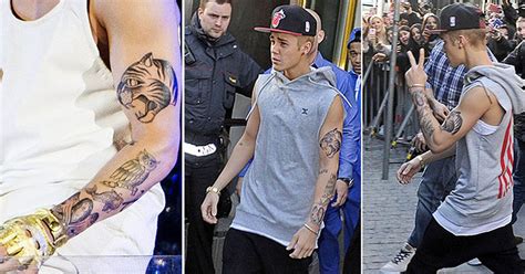 Justin Bieber Gets Selena Gomez Tattoo Mirror Online