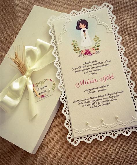 Maybe you would like to learn more about one of these? Invitación Primera Comunión Niña /Girl First Communion ...