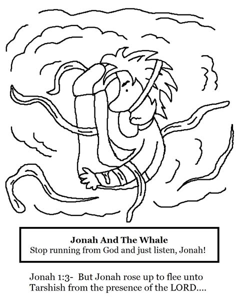 Church House Collection Blog: Jonah and The Whale Coloring Page