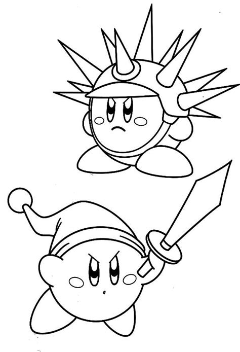 Abominable snowman coloring pages rudolph. Sword Needle Kirby Coloring Pages : Kids Play Color ...