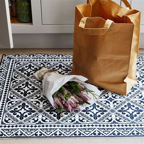 Check out our floor mat selection for the very best in unique or custom, handmade pieces from our rugs shops. Mediterranean Vinyl Mats | Kitchen mat, Vinyl rug, Vinyl ...