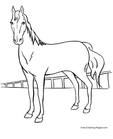 Coloriage Cheval de course dessin en ligne dessin gratuit à imprimer