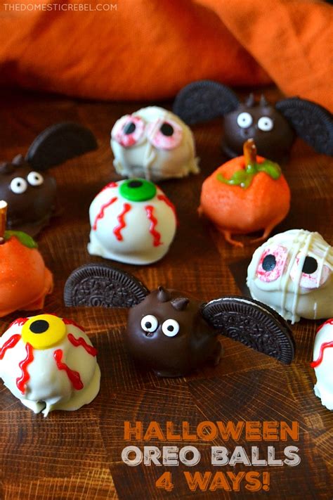 These halloween oreo cookies are hit whenever i make them! Halloween Oreo Balls (4 Ways!) - Cravings Happen
