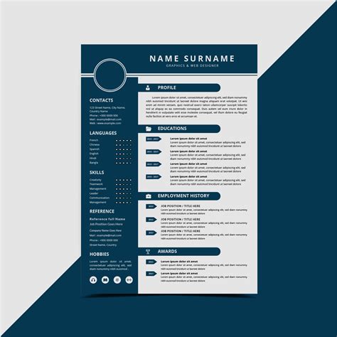 Download from our cv library of 224 free uk cv templates in microsoft word format. Resume CV template - Download Free Vectors, Clipart ...