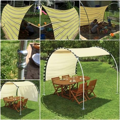 Diy Adjustable Sun Tracking Canopy For Your Backyard