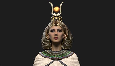 pharaoh and egyptian queen 3d model 159 ma max free3d