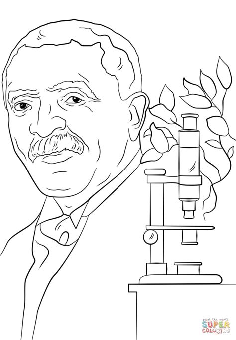 He enrolled as the first african american student at iowa's simpson college. George Washington Coloring Page at GetColorings.com | Free ...