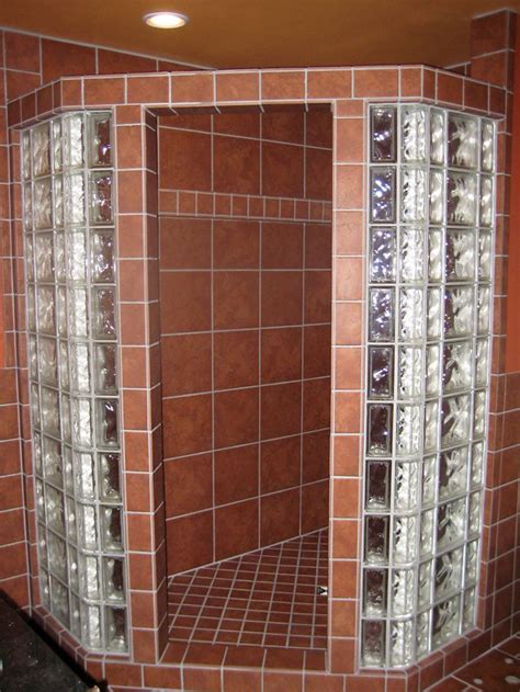 Glass Block Bathroom Shower Ideas Stunning Walk In Shower Ideas