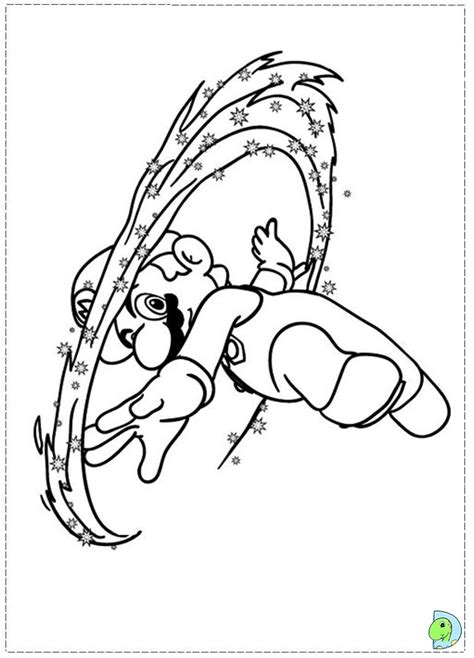 Mario is one of the famous characters in the game. Super Mario Bros Coloring page- DinoKids.org