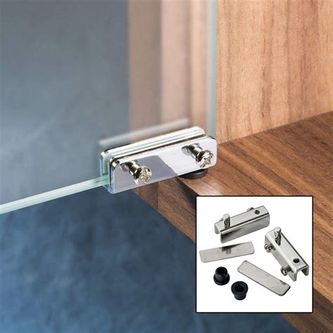 Epco 510 Glass Door Hinge In Polished Chrome Shallow Channel Glass