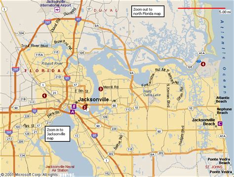 Jacksonville Map Map Travel Holiday Vacations
