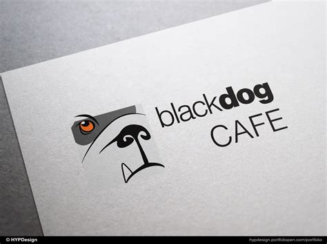 Modern Bold Cafe Logo Design For Black Dog Cafe By Hypdesign Design