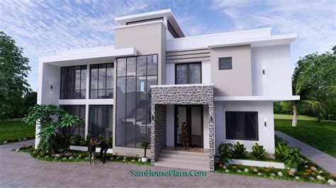 15x10 Modern House Design 4 Bedrooms Pdf Full Plans Samhouseplans