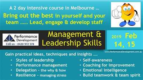 Leadership Management Course Perth Management And Leadership