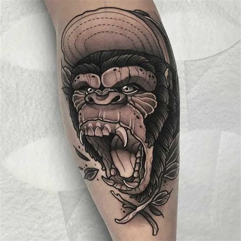 Silverback Gorilla Tattoo Ideas Photos