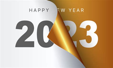 Happy New Year 2023 Greeting Card Design Template End Of 2022 And