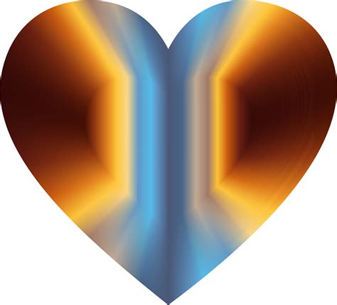Orange Heart This Free Icons Png Design Of Colorful Refraction Heart